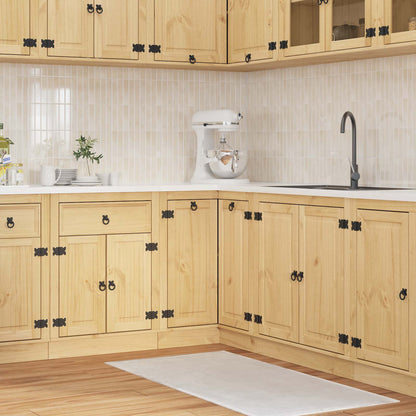 Cabinet SKI Honey Brown 80 x 80 x 81 cm Solid Pine Wood
