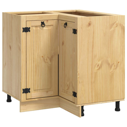 Cabinet SKI Honey Brown 80 x 80 x 81 cm Solid Pine Wood