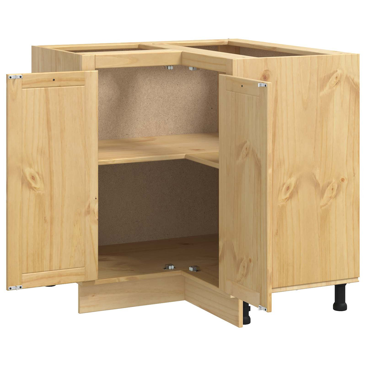 Cabinet SKI Honey Brown 80 x 80 x 81 cm Solid Pine Wood