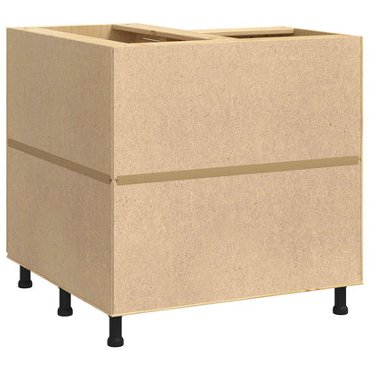 Cabinet SKI Honey Brown 80 x 80 x 81 cm Solid Pine Wood