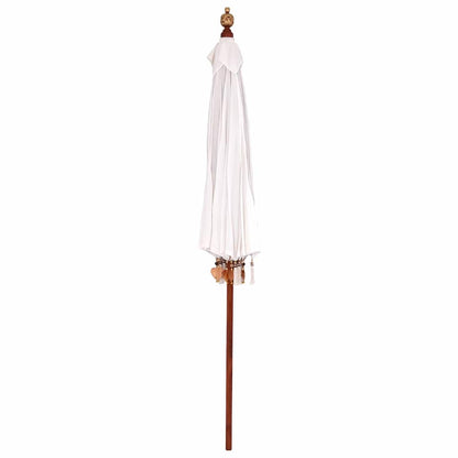 Balinese Parasol Cream (210-220) x 260 cm Cotton and solid wood