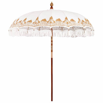 Balinese Parasol Cream (210-220) x 260 cm Cotton and solid wood