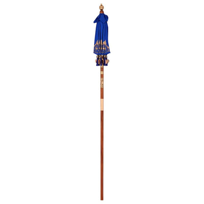 Balinese Parasol Blue (90-100) x 260 cm Cotton and solid wood