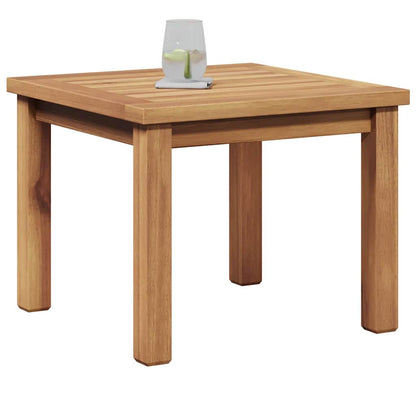 Coffee Table Brown 17.72 x 17.72 x 14.17 in Solid Teak Wood