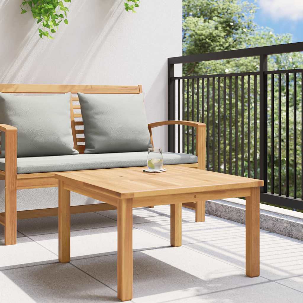 Coffee Table Brown 23.62 x 23.62 x 14.17 in Solid Teak Wood