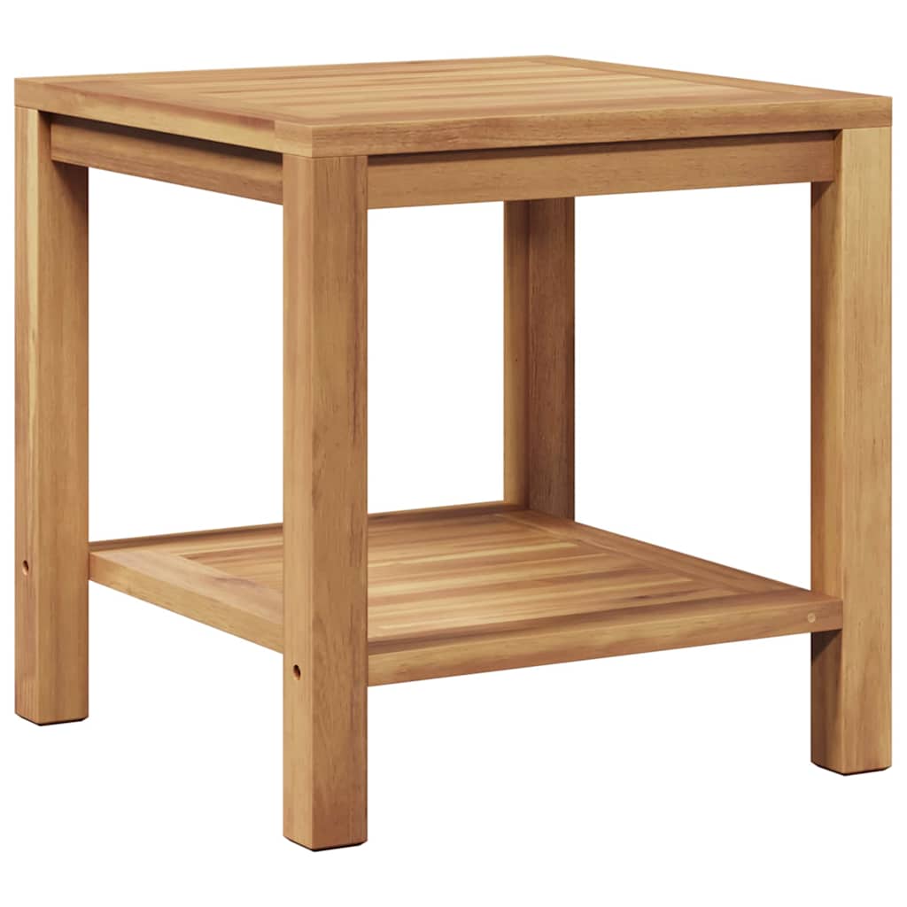 Coffee Table Brown 17.7" x 17.7" x 17.7" Solid teak wood