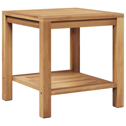 Coffee Table Brown 17.7" x 17.7" x 17.7" Solid teak wood