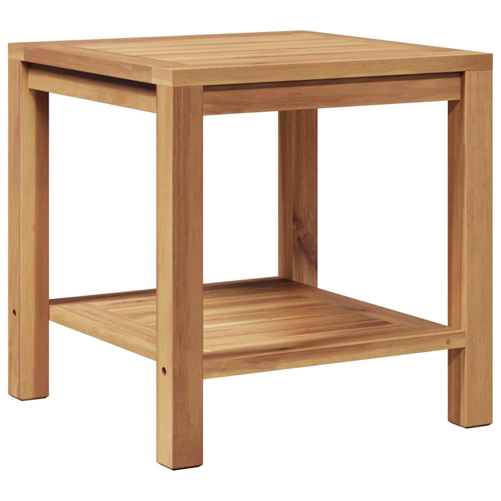 Coffee Table Brown 17.7" x 17.7" x 17.7" Solid teak wood