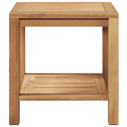 Coffee Table Brown 17.7" x 17.7" x 17.7" Solid teak wood
