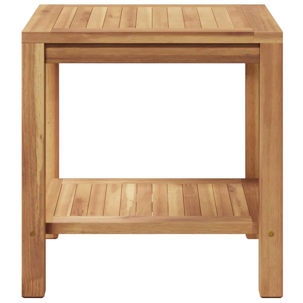 Coffee Table Brown 17.7" x 17.7" x 17.7" Solid teak wood