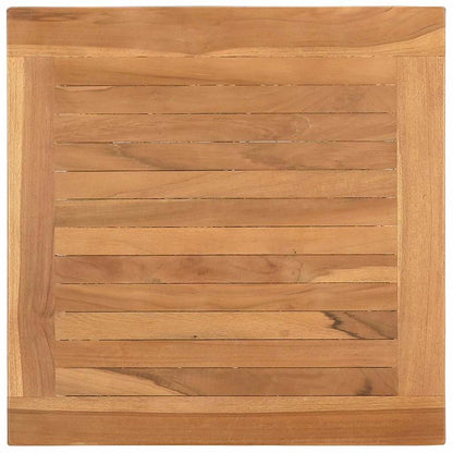 Coffee Table Brown 17.7" x 17.7" x 17.7" Solid teak wood