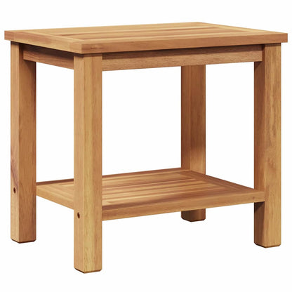 Coffee Table Brown 19.7" x 13.8" x 17.7" Solid teak wood