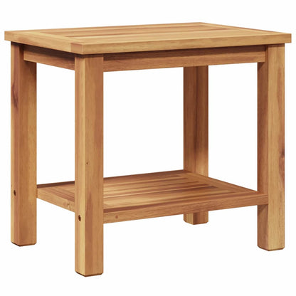 Coffee Table Brown 19.7" x 13.8" x 17.7" Solid teak wood