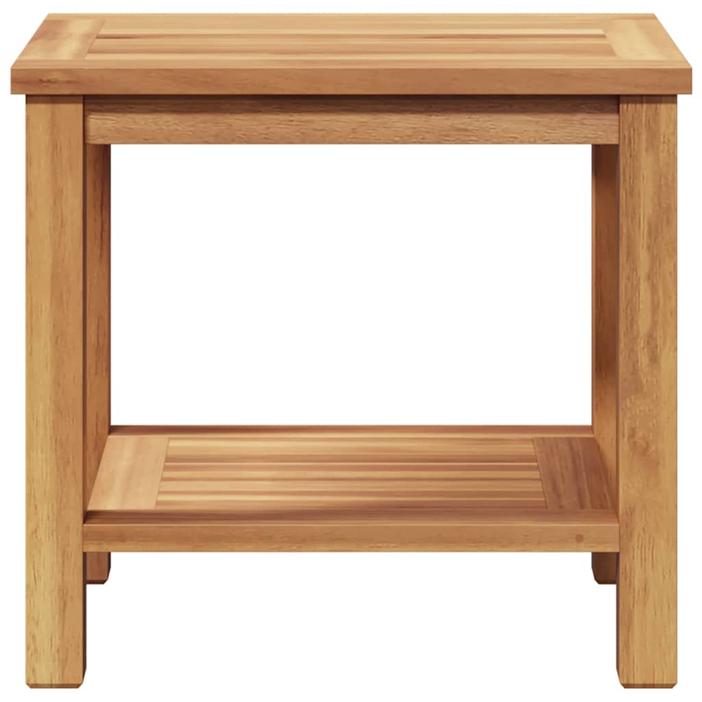 Coffee Table Brown 19.7" x 13.8" x 17.7" Solid teak wood