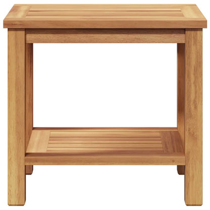Coffee Table Brown 19.7" x 13.8" x 17.7" Solid teak wood