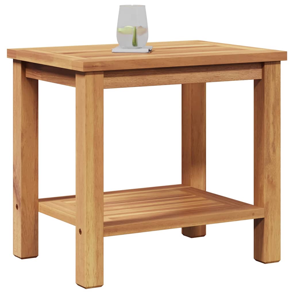 Coffee Table Brown 19.7" x 13.8" x 17.7" Solid teak wood