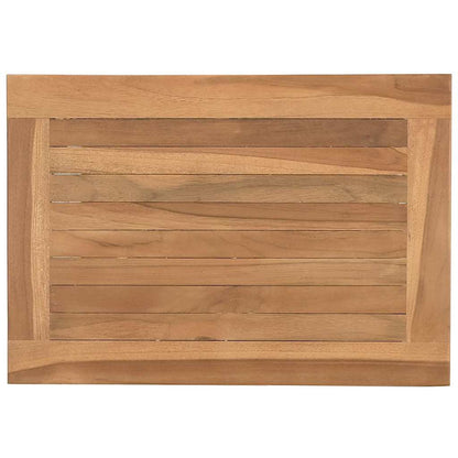Coffee Table Brown 19.7" x 13.8" x 17.7" Solid teak wood