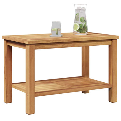 Coffee Table Brown 70 x 40 x 45 cm Solid teak wood