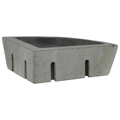 Wall Hung Corner Basin Grey (38-45) x (38-45) x 12 cm