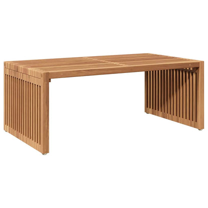 Garden Side Table Brown 90 x 50 x 36 cm Solid Teak Wood