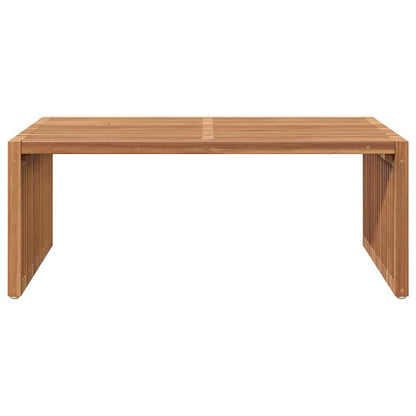 Garden Side Table Brown 90 x 50 x 36 cm Solid Teak Wood