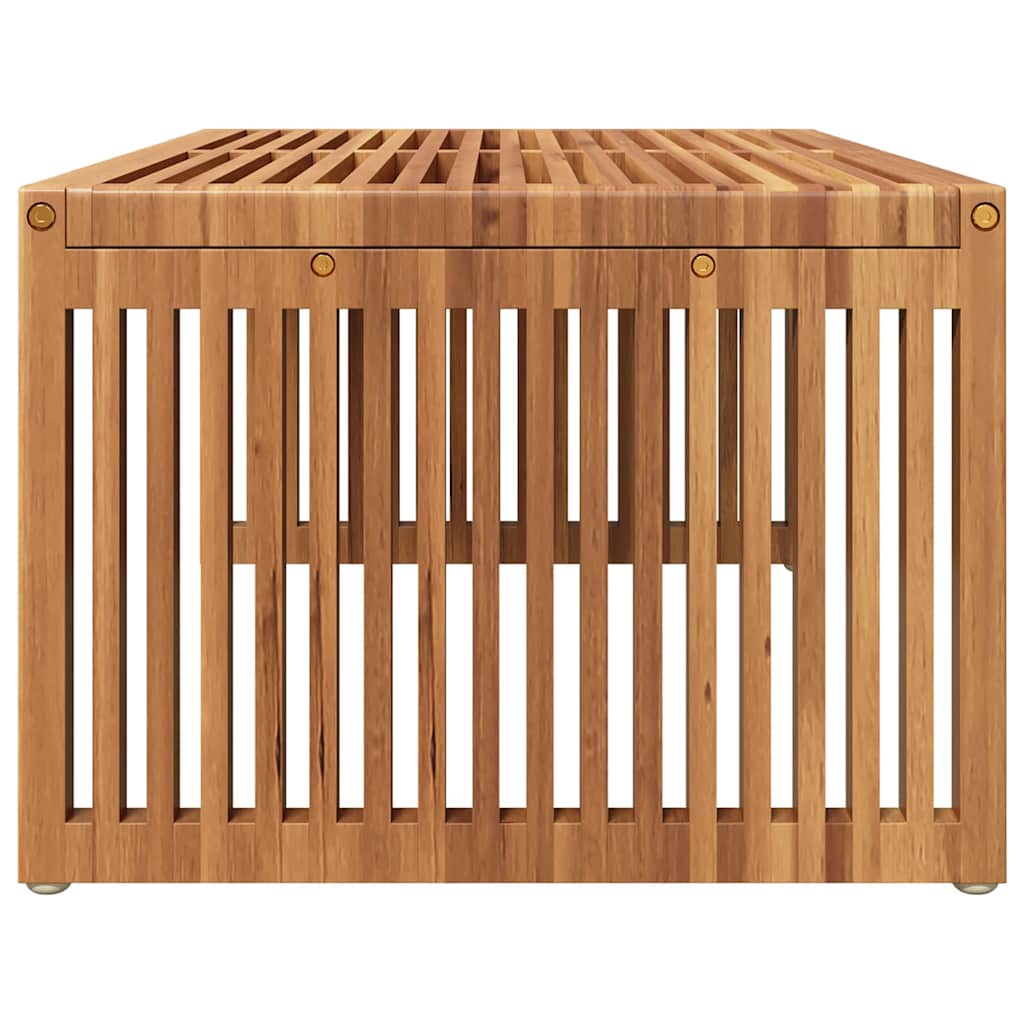 Garden Side Table Brown 90 x 50 x 36 cm Solid Teak Wood