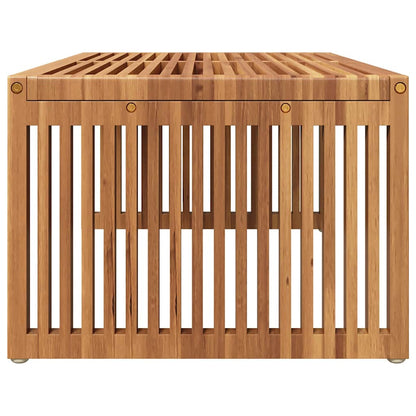 Garden Side Table Brown 90 x 50 x 36 cm Solid Teak Wood