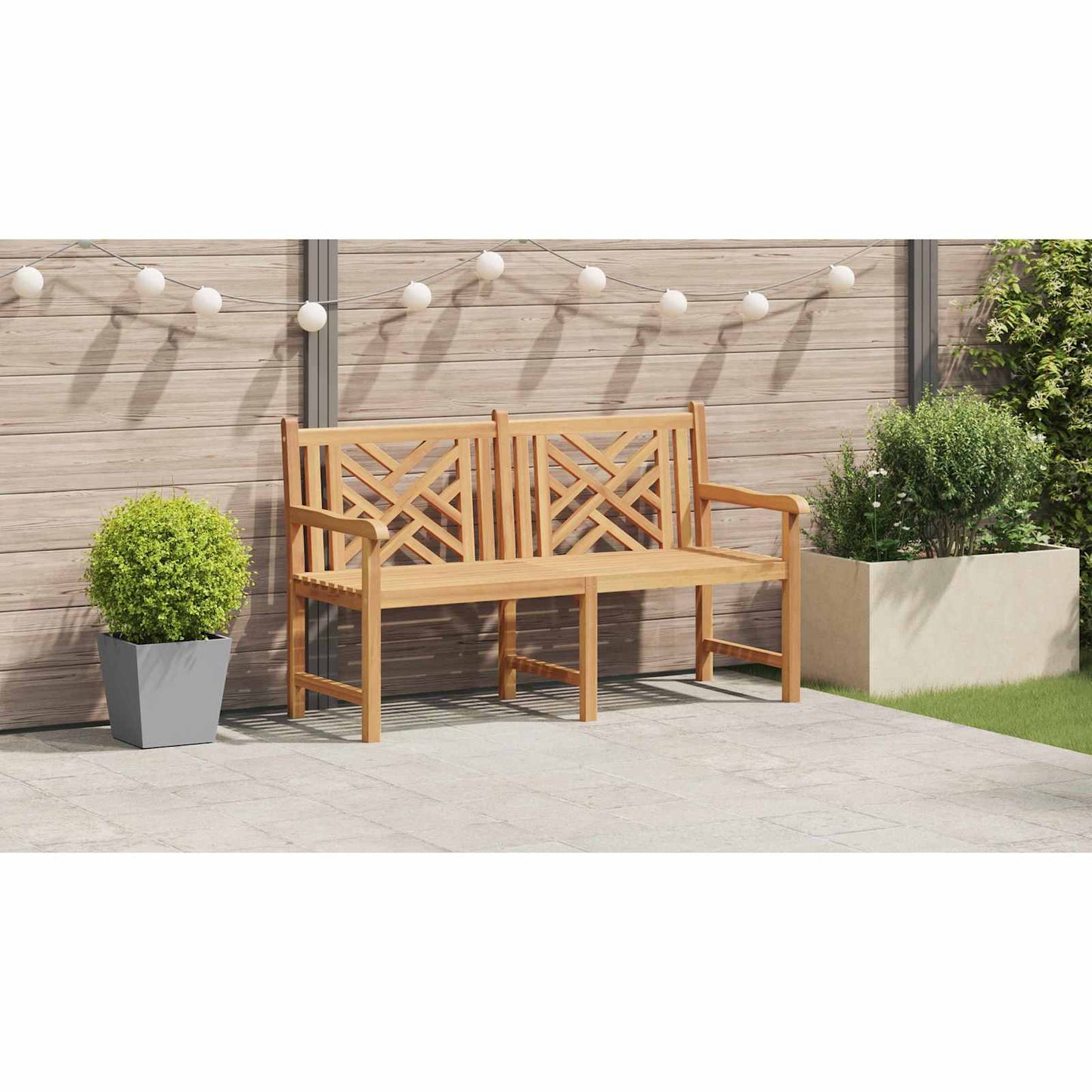Garden Bench 150 x 60 x 90 cm Solid Teak Wood