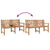 Bench Other Brown 150 x 60 x 90 cm Solid teak wood