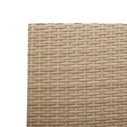 Garden Stacking Chairs 2 pcs Cream and Brown 54 x 56 x 90 cm