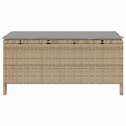 Garden Dining Set Beige Poly rattan