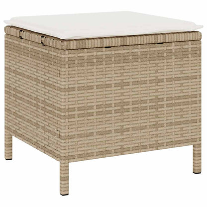 Garden Dining Set Beige Poly rattan