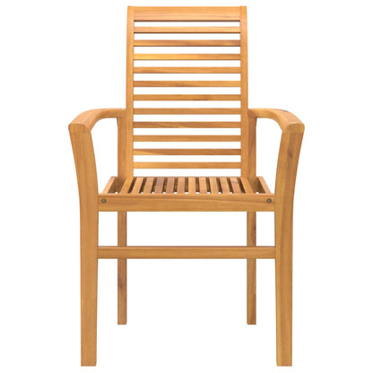 Dining Chair 2 pcs Brown 62 x 55 x 94 cm Solid Teak Wood