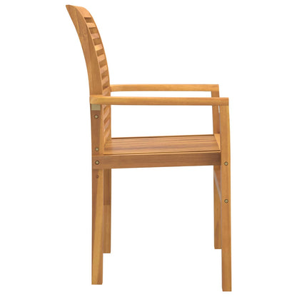 Dining Chair 4 pcs Brown 62 x 55 x 94 cm Solid Teak Wood