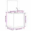 Storage Box Old wood 40 x 42 x 46 cm Engineered Wood