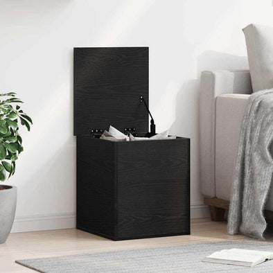 Storage Box Black oak 40 x 42 x 46 cm Engineered Wood