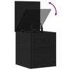 Storage Box Black oak 40 x 42 x 46 cm Engineered Wood