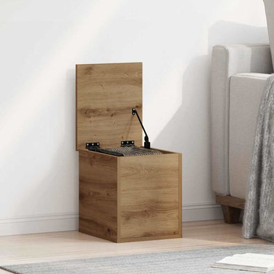 Storage Box Artisan oak 30 x 35 x 35 cm Engineered Wood