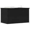 Storage Box Black oak 60 x 35 x 35 cm Engineered Wood