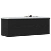 Storage Box Black oak 102 x 35 x 35 cm Engineered Wood