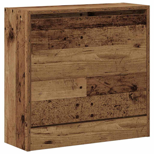 Shoe Cabinet 60 x 21 x 57 cm Engineered Wood Old Wood