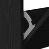 Shoe Cabinet Black Oak 60x21x57 cm Engineered Wood