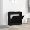 Shoe Cabinet Black Oak 60x21x57 cm Engineered Wood