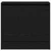 Shoe Cabinet Black Oak 60x21x57 cm Engineered Wood
