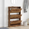 Shoe Cabinet Old Wood 80x21x125,5 cm Engineered Wood