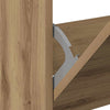Shoe Cabinet Artisan Oak 80x21x125,5 cm Engineered Wood