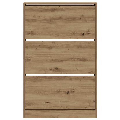 Shoe Cabinet Artisan oak 80 x 21 x 125.5 cm Engineered wood