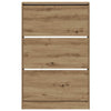 Shoe Cabinet Artisan Oak 80x21x125,5 cm Engineered Wood