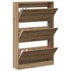 Shoe Cabinet Artisan Oak 80x21x125,5 cm Engineered Wood