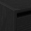Shoe Cabinet Black Oak 80x21x125,5 cm Engineered Wood